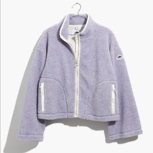 Madewell Penfield Haight Fleece Jacket in Lilac